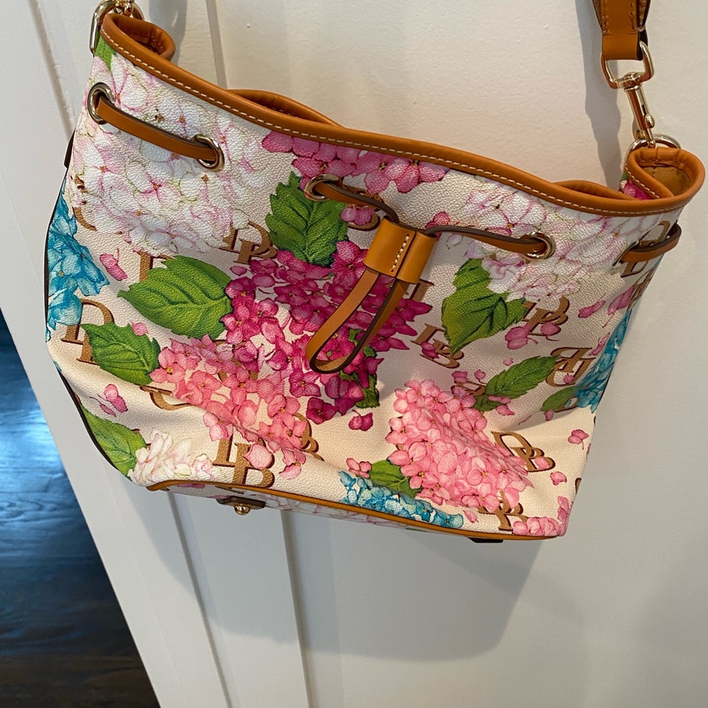 Dooney and Burke Drawstring Hydrangea Bag